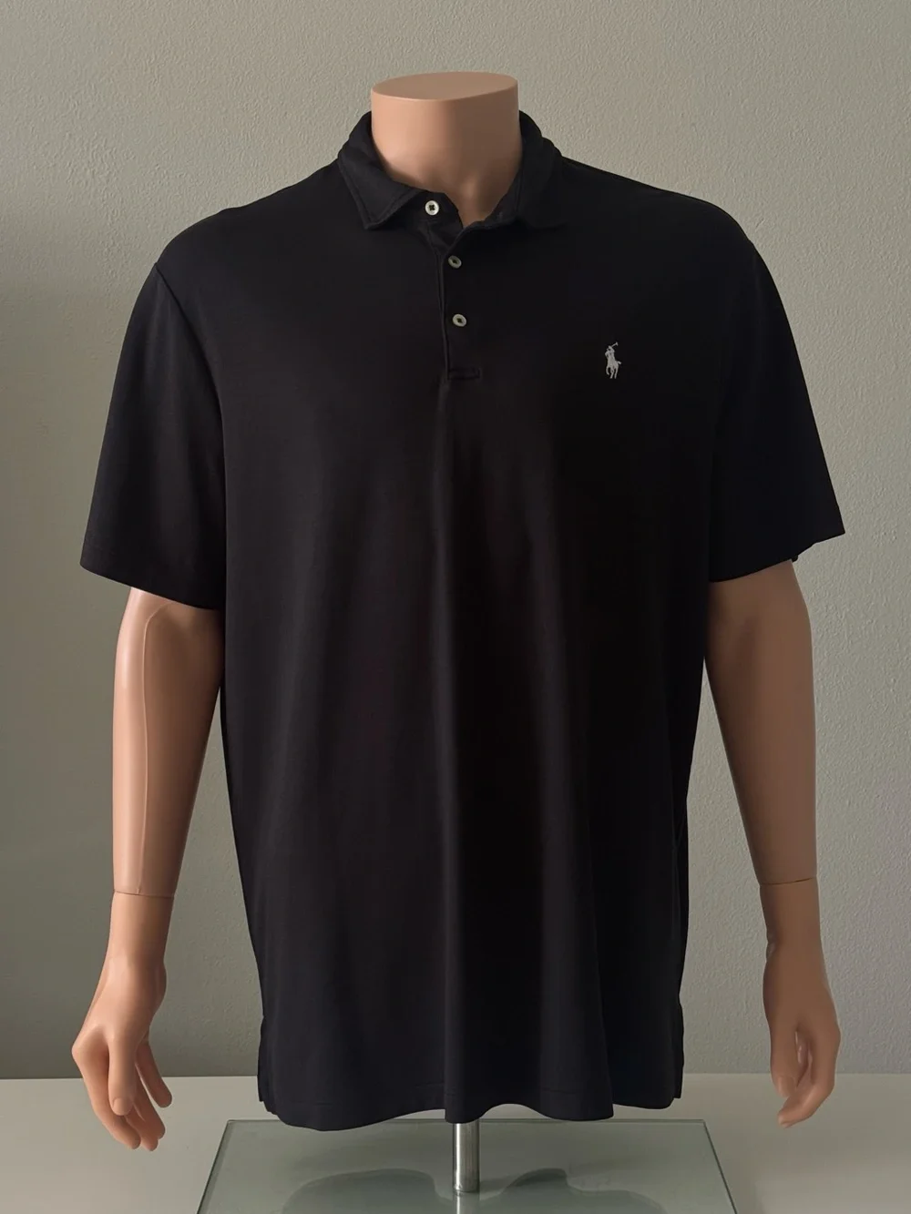 Polo Ralph Lauren Men’s Black Polo Shirt Classic Fit Size XL